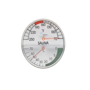 TERMOMETRO - HIGROMETRO 4" CROMO 9251-140 (927410) AMEREC